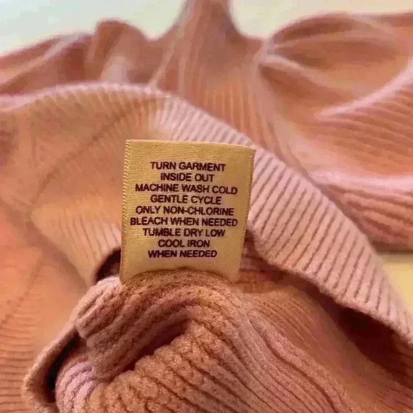 Philosophy Women’s Sweater Size Small Puff Shoulder Mock Neck Pink Flirty Girly - Picture 7 of 7